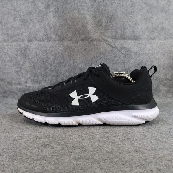 Under Armour Shoes Mens 11.5 Athletic Trainer Charged Assert Running Black White - Picture 6 of 16